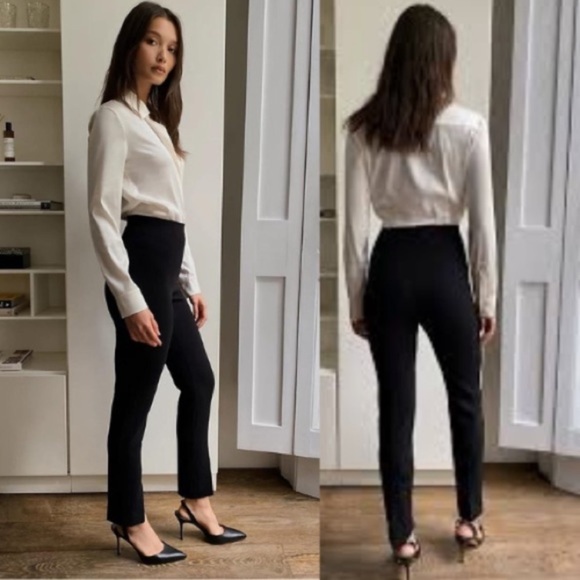 Aritzia Pants - 𝅺Aritzia Babaton High Rise Black Straight Leg Black Pant Sz Small